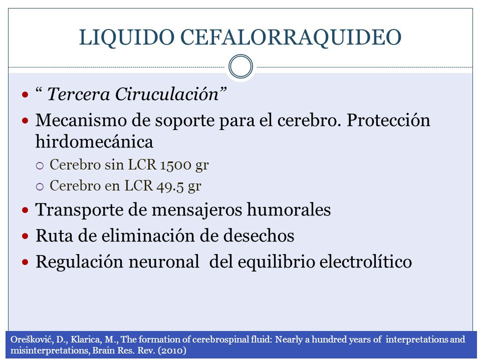 Presión de fluido csf normal